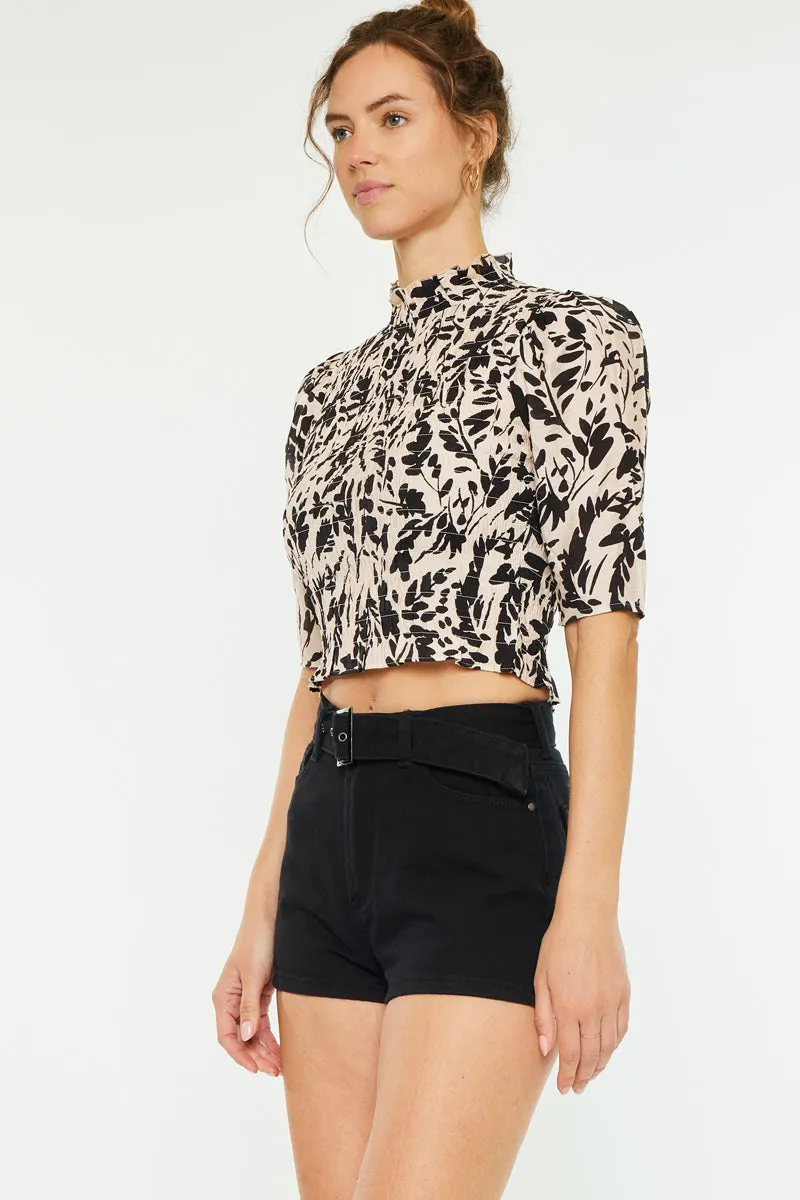 Abby High Rise Belted Shorts
