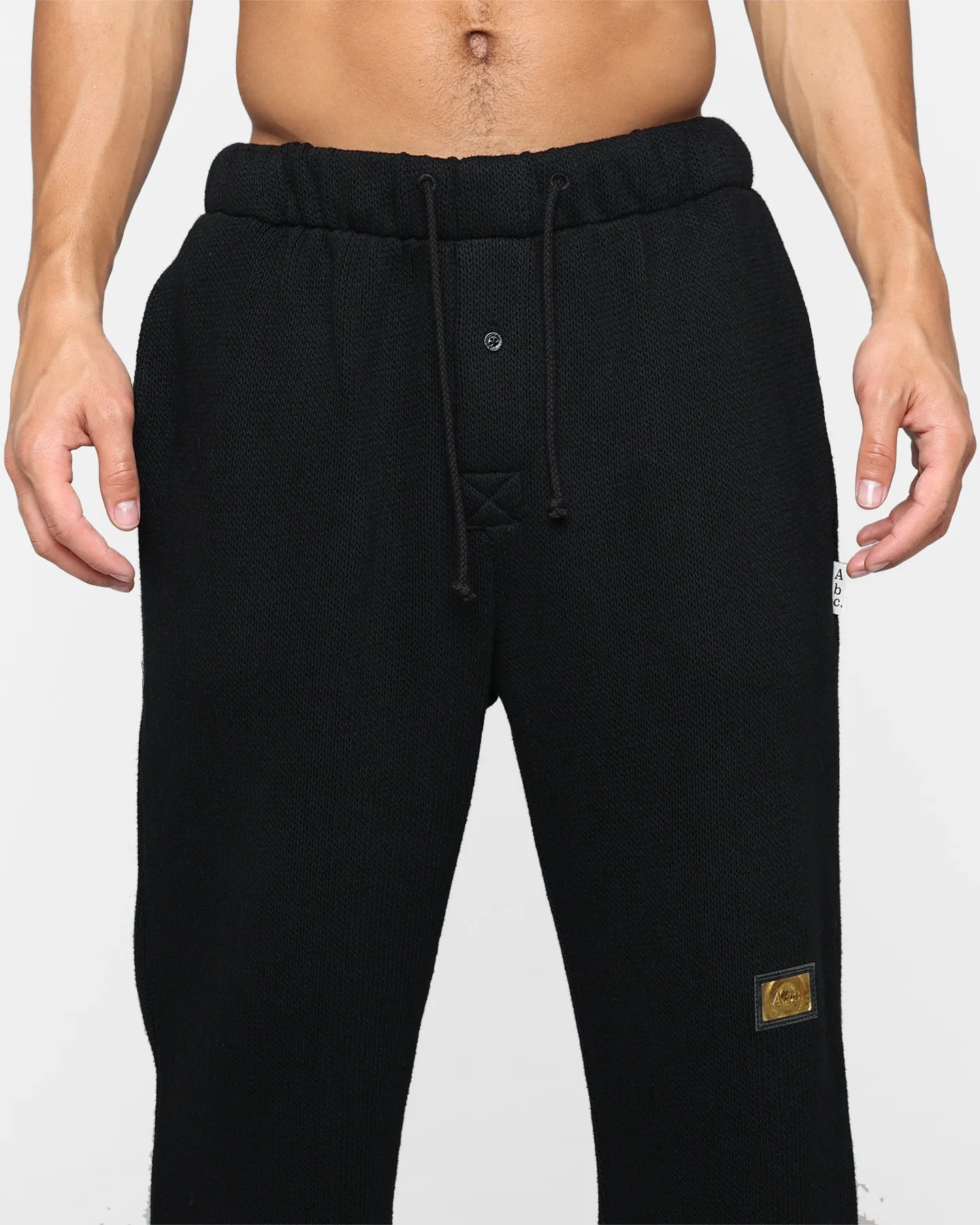 Advisory Board Crystals ABC. 123. Knit Mesh Lounge Pants Anthracite Black
