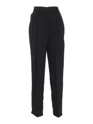 Alberta Ferretti High Waisted Straight-Leg Pants