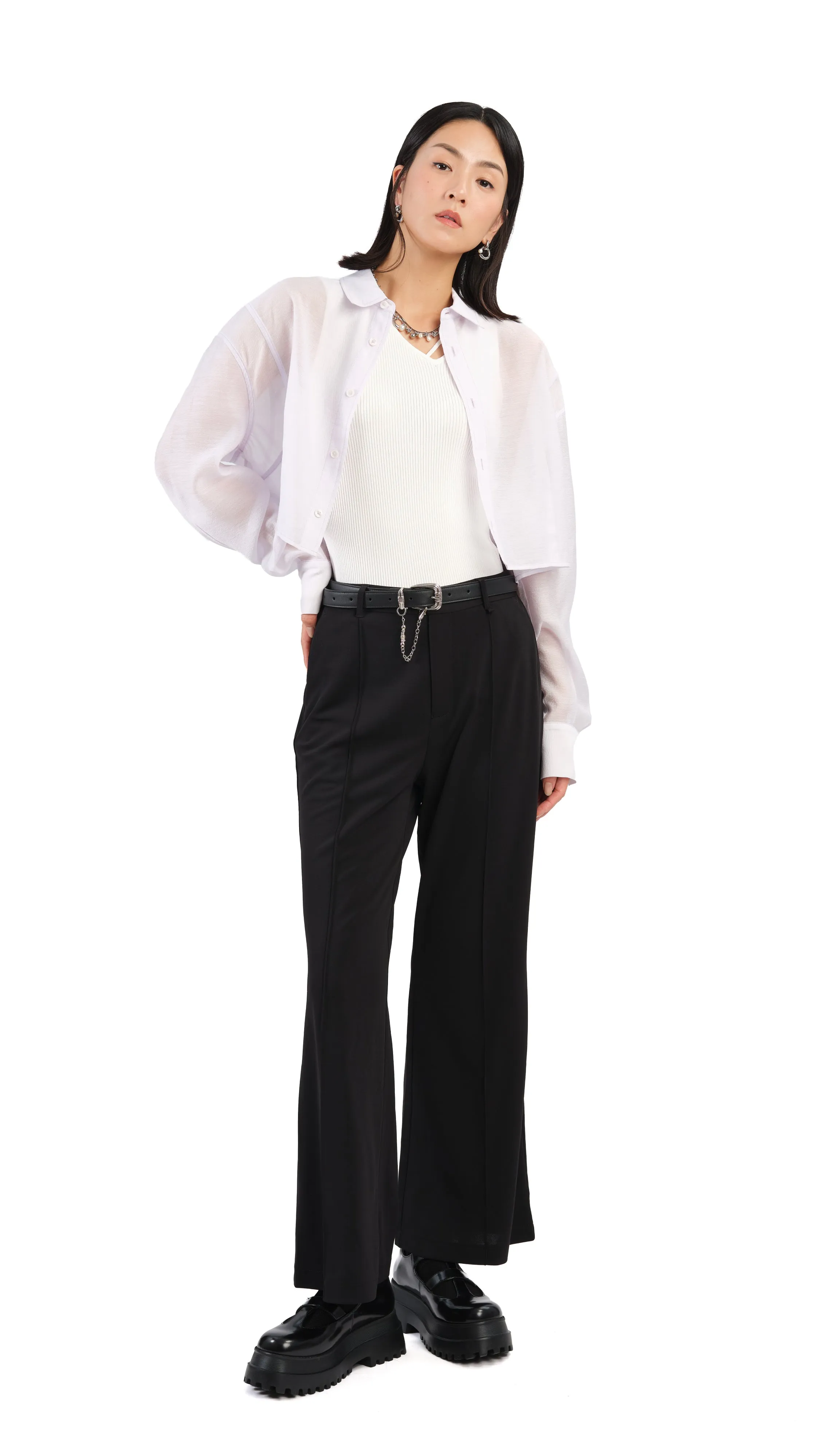 Asymmetric Neckline Top
