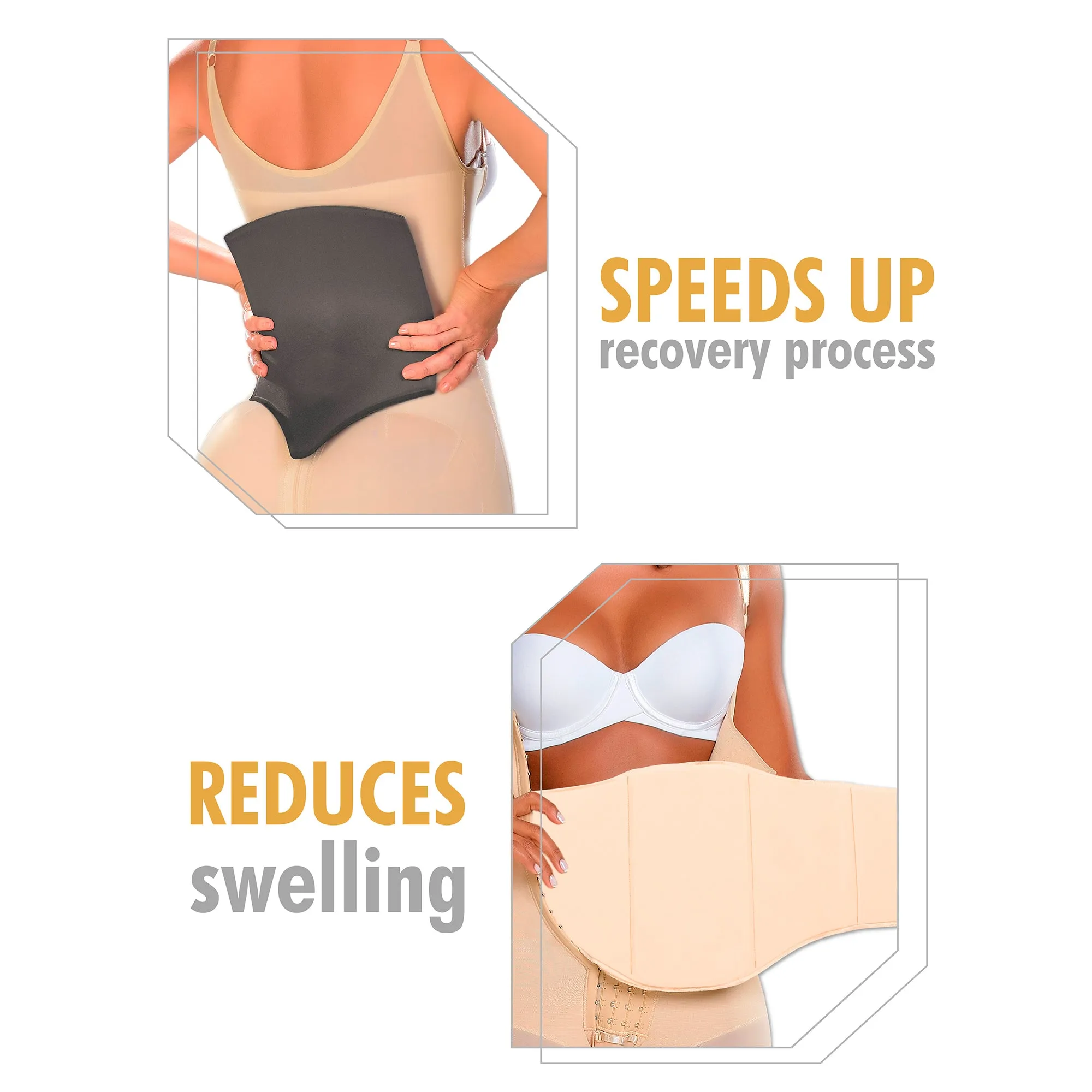 Be Shapy | M&D 0105 Lipo Foams BBL | Ab Board and Backboard | Postsurgical Colombian Body Shaper Accessories