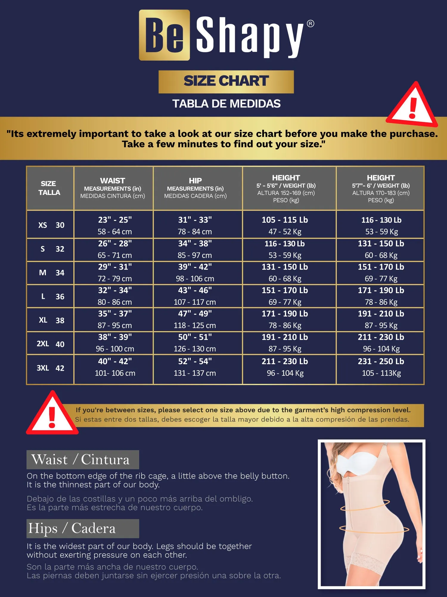 Be Shapy | Salome 0419 Women's Colombian Fajas   Liposuction Ab Board | Tummy Control and Butt Lifter Shapewear for Women