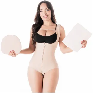 Be Shapy | Salome 0419 Women's Colombian Fajas   Liposuction Ab Board | Tummy Control and Butt Lifter Shapewear for Women