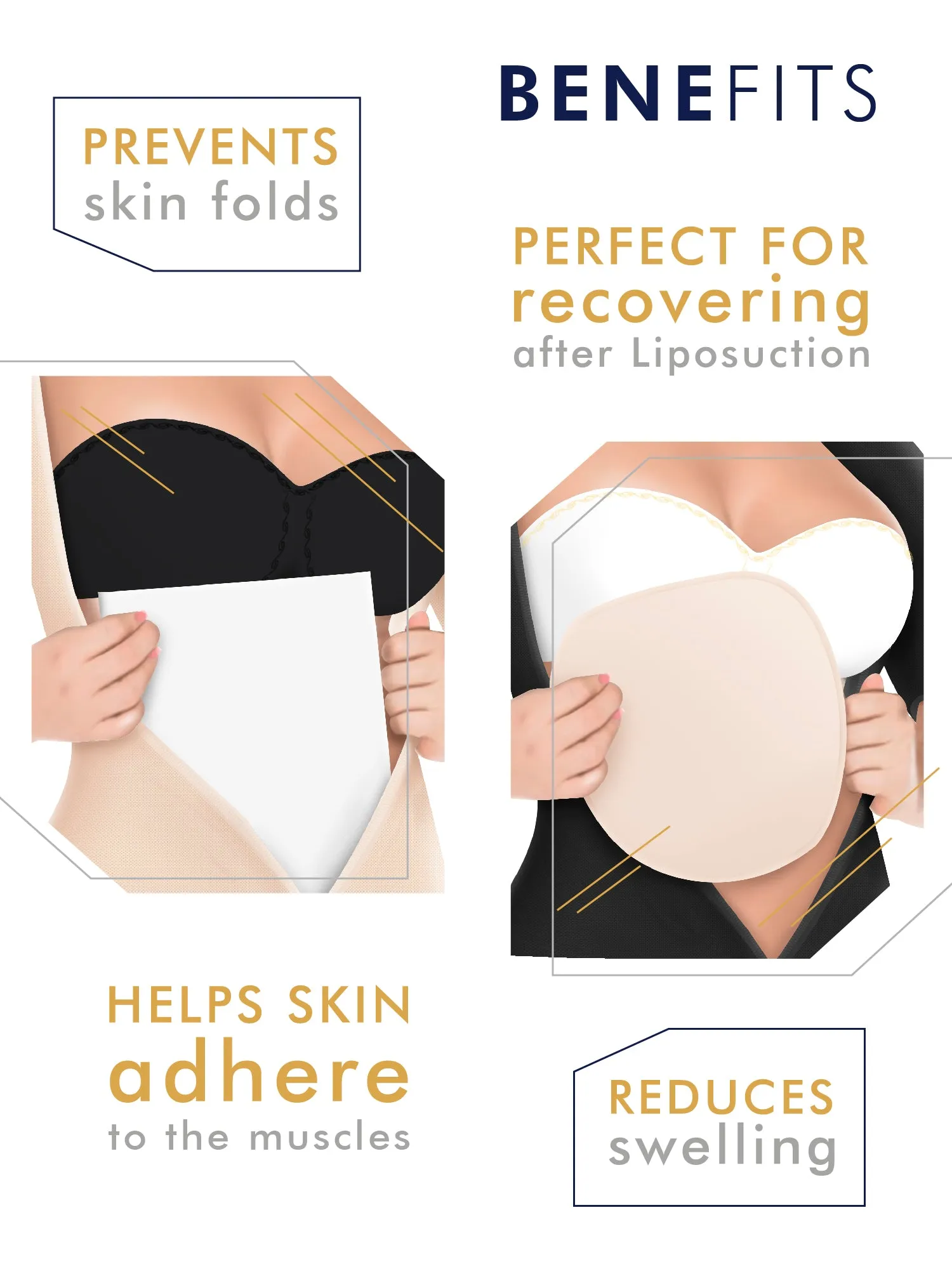 Be Shapy | Salome 0419 Women's Colombian Fajas   Liposuction Ab Board | Tummy Control and Butt Lifter Shapewear for Women