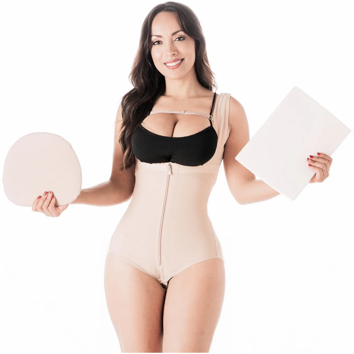 Be Shapy | Salome 0419 Women's Colombian Fajas   Liposuction Ab Board | Tummy Control and Butt Lifter Shapewear for Women