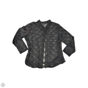 Blouse Long Sleeve By Impressions In Black, Size: 2x