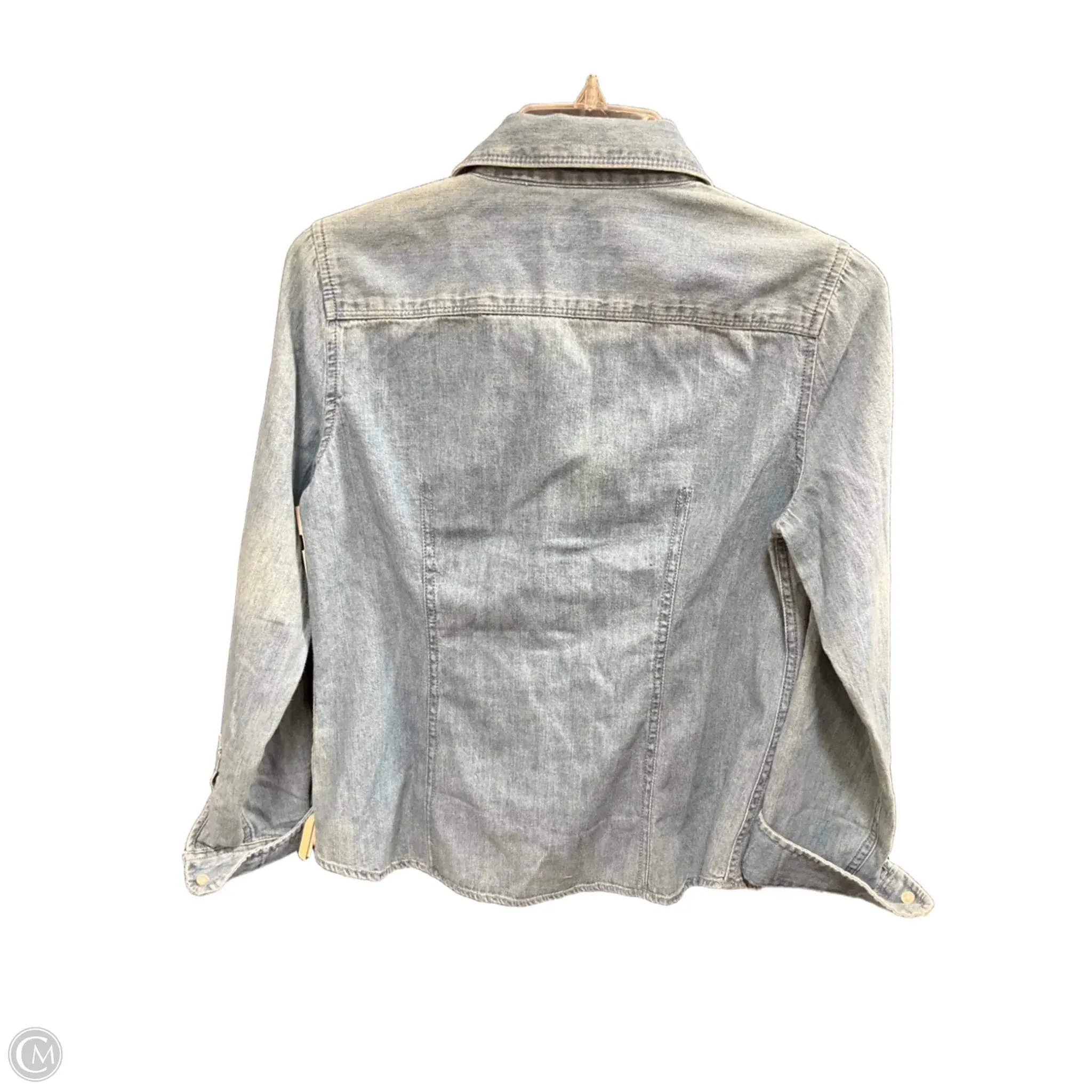 Blouse Long Sleeve By Talbots In Blue, Size: 4p