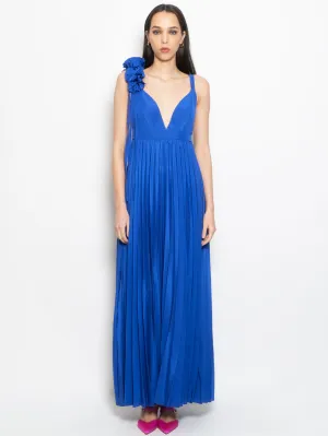 Bluette Plissé Long Dress