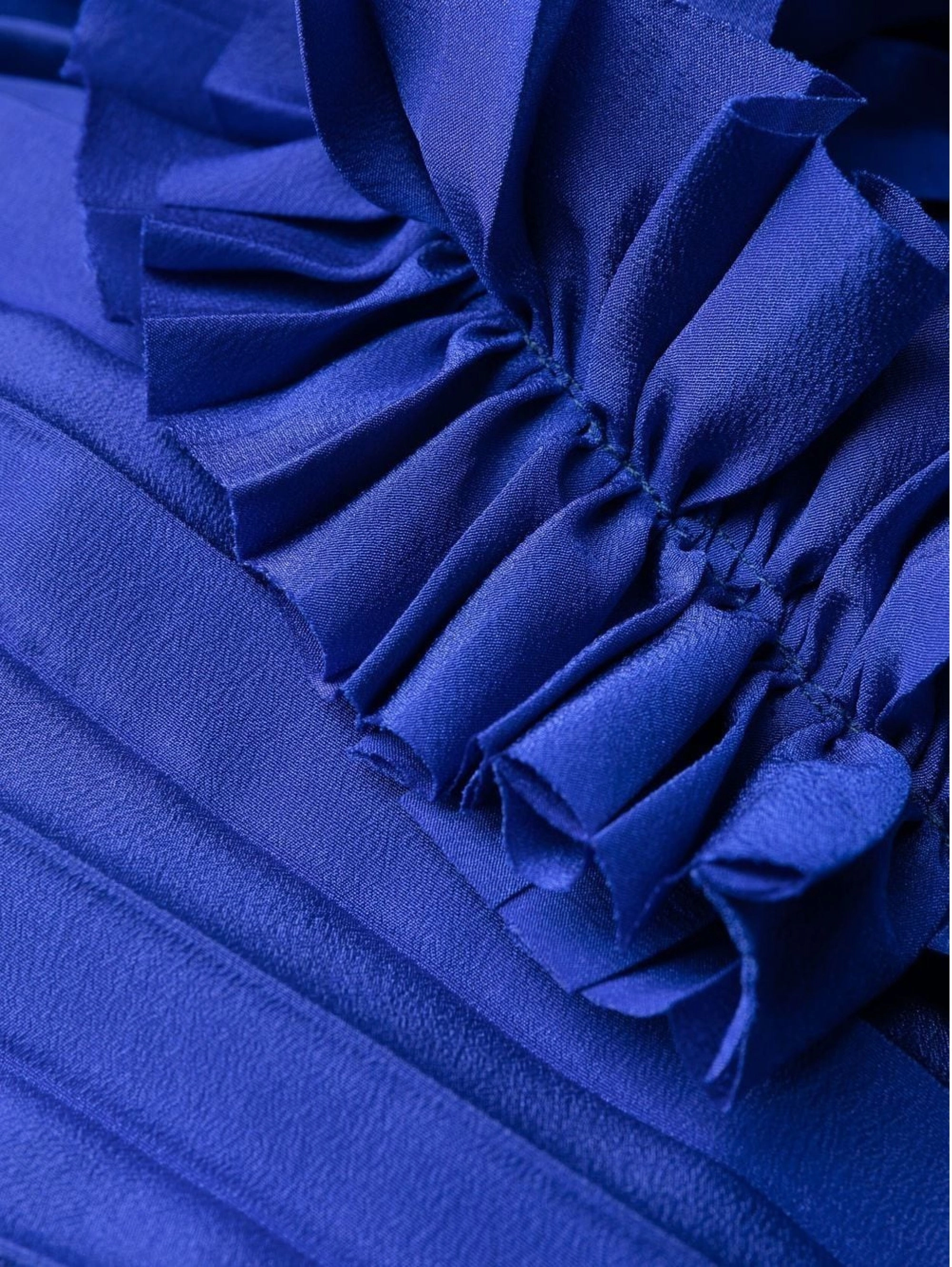 Bluette Plissé Long Dress