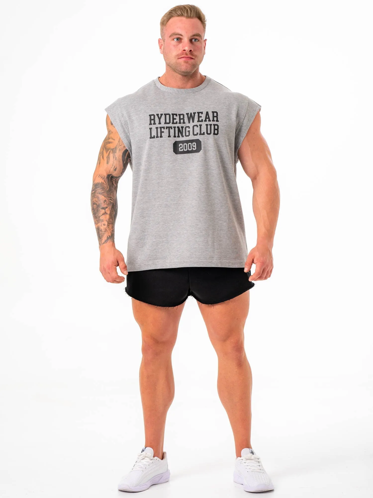 Cut Off Muscle Tank - Grey Marle