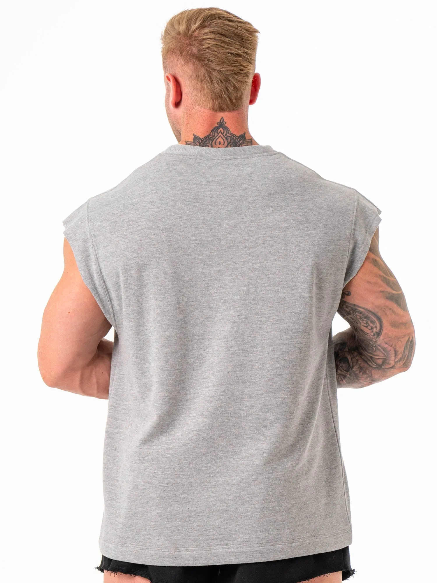 Cut Off Muscle Tank - Grey Marle