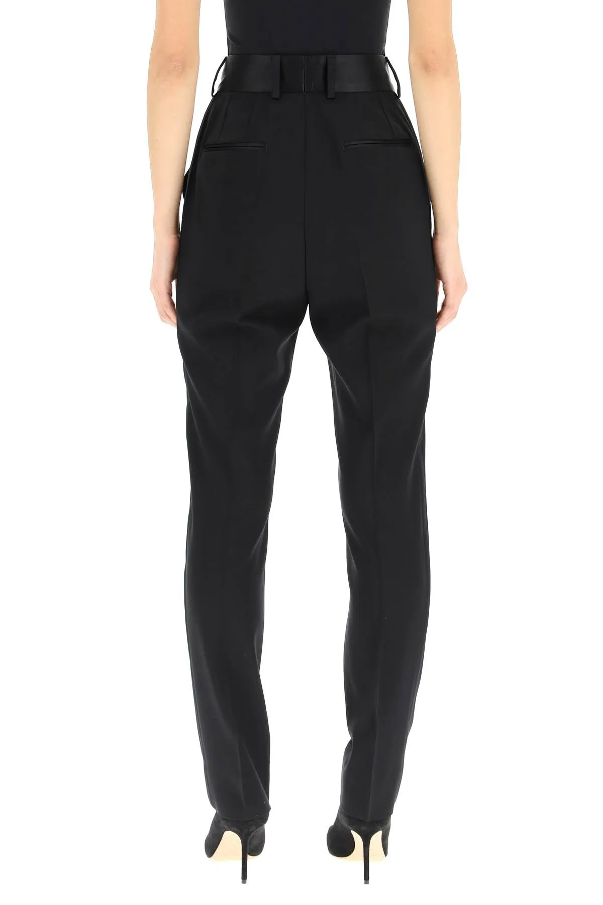 Dolce & Gabbana Slim Fit High Waisted Pants