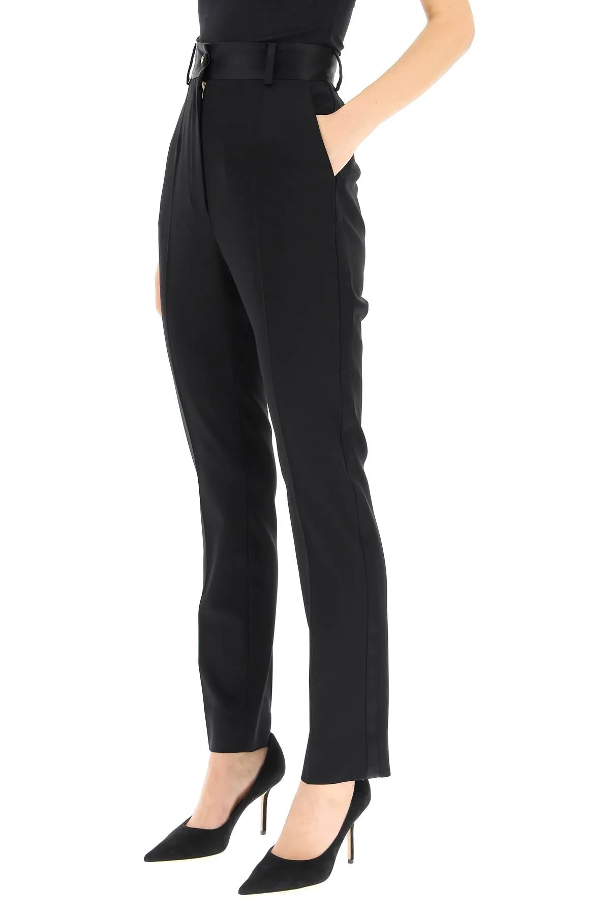 Dolce & Gabbana Slim Fit High Waisted Pants
