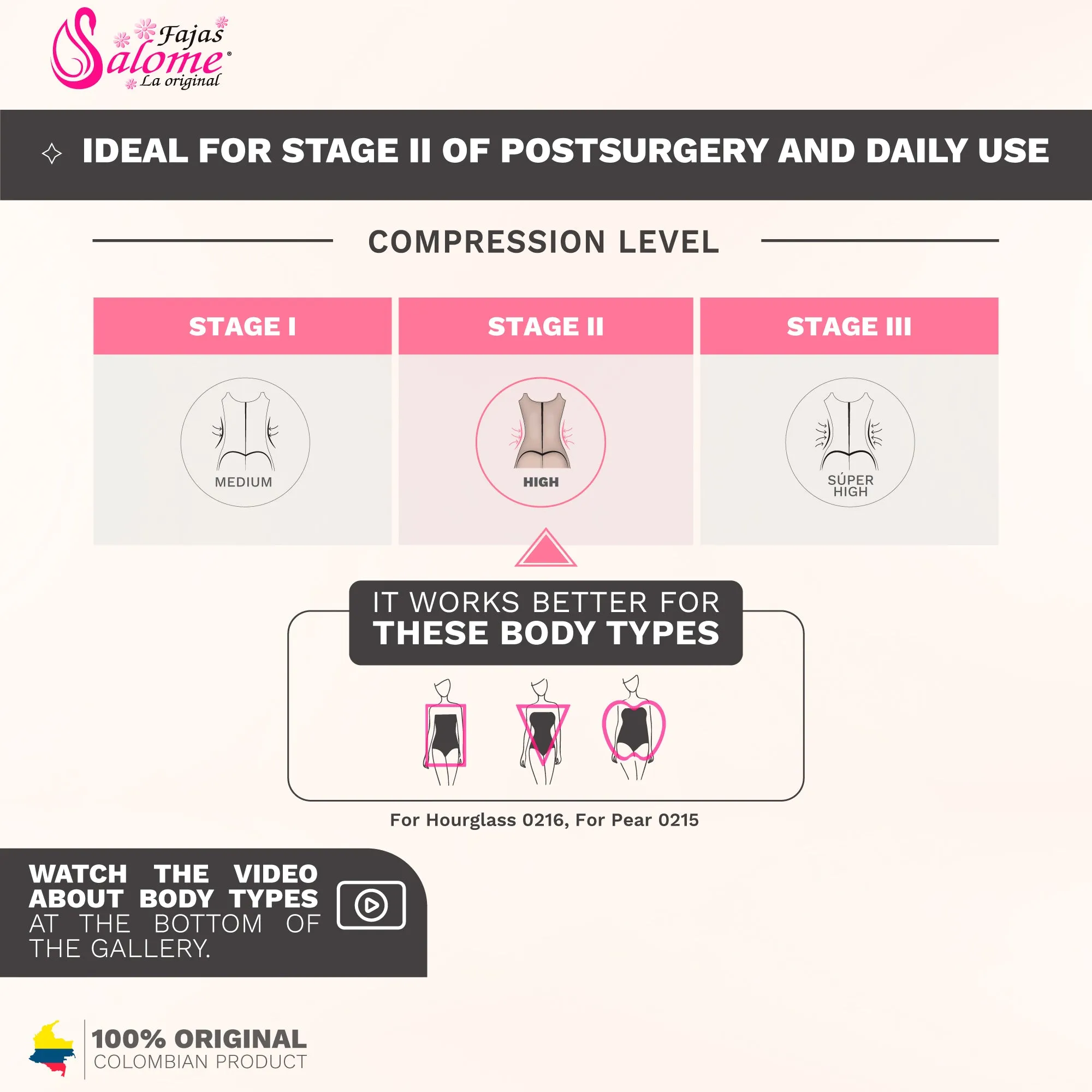 Fajas Salome 411 | Fajas Colombianas Open Bust Panty Shapewear Bodysuit | Post Surgery & Daily Use Body Shaper