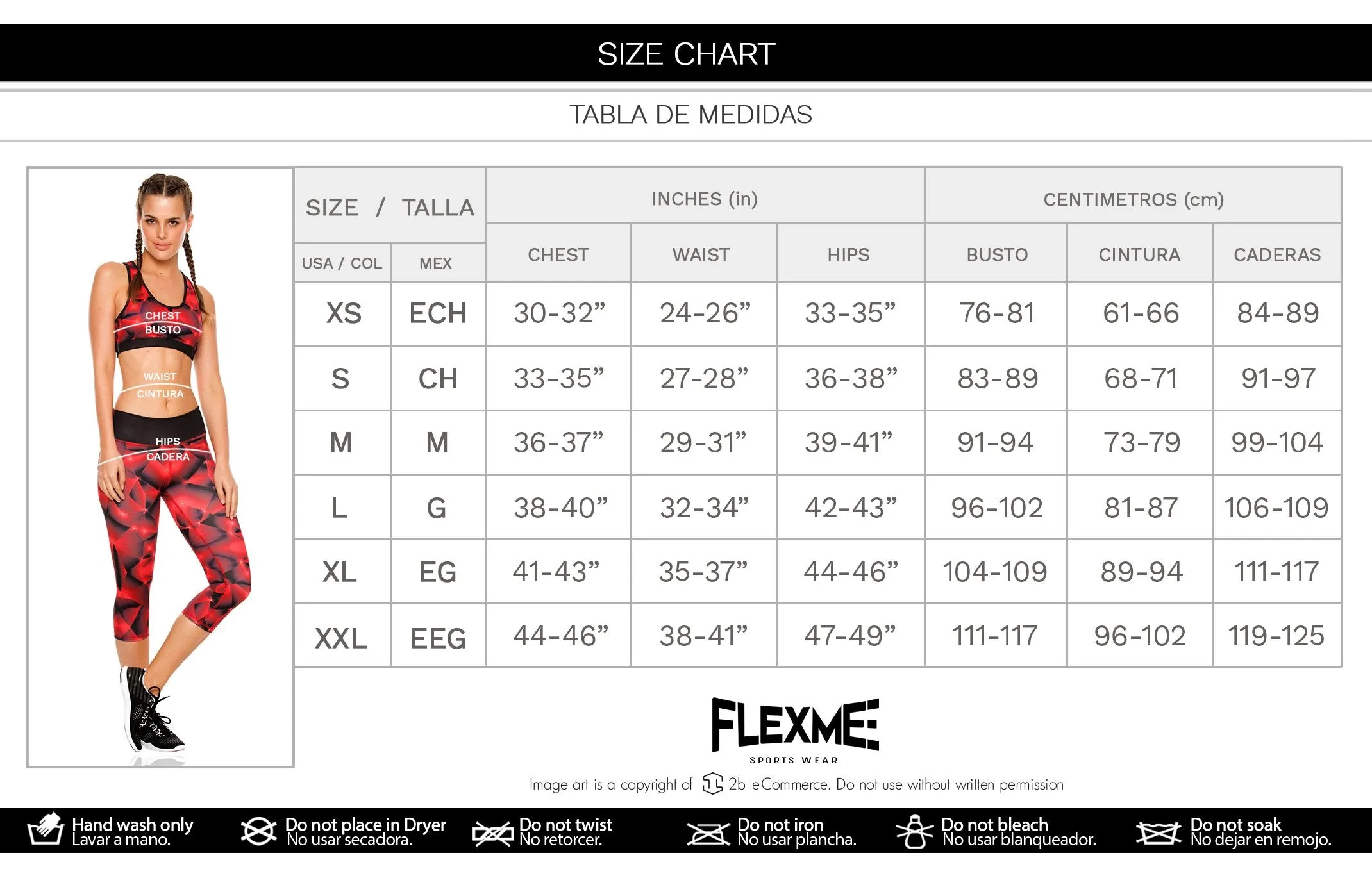 Flexmee 902816 Red Fractals Sports Bra Sportswear