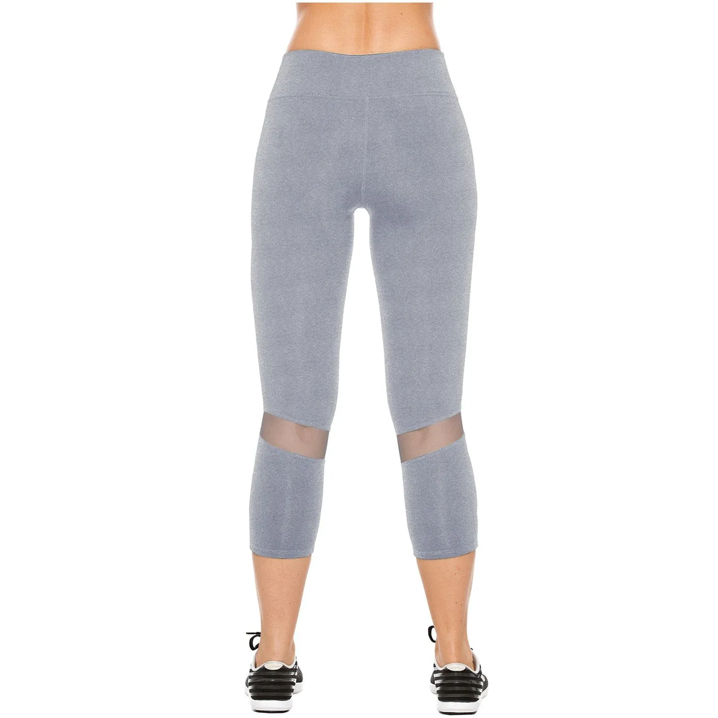 Flexmee 944103 Luxury Crop Capri Polyester Activewear Workout Pants Trousers