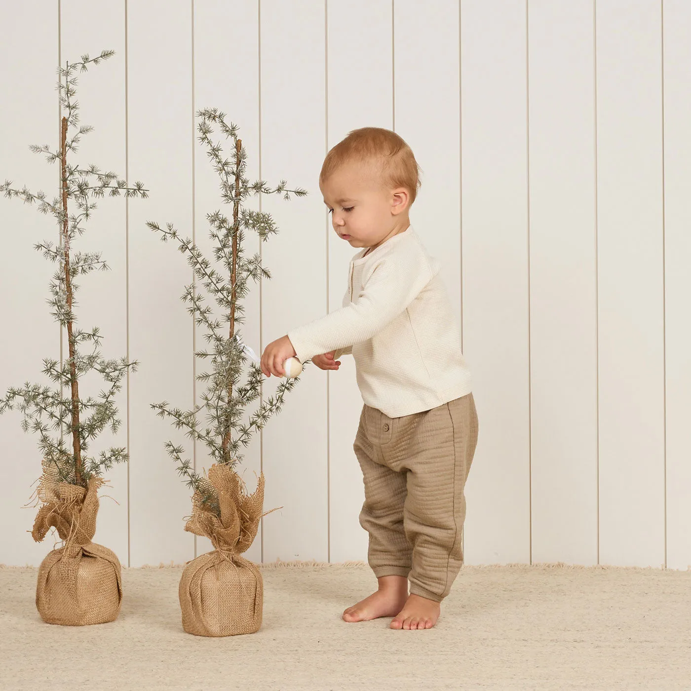 Henley Knit Top - Natural - FINAL SALE