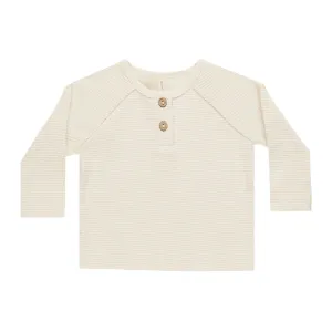 Henley Knit Top - Natural - FINAL SALE