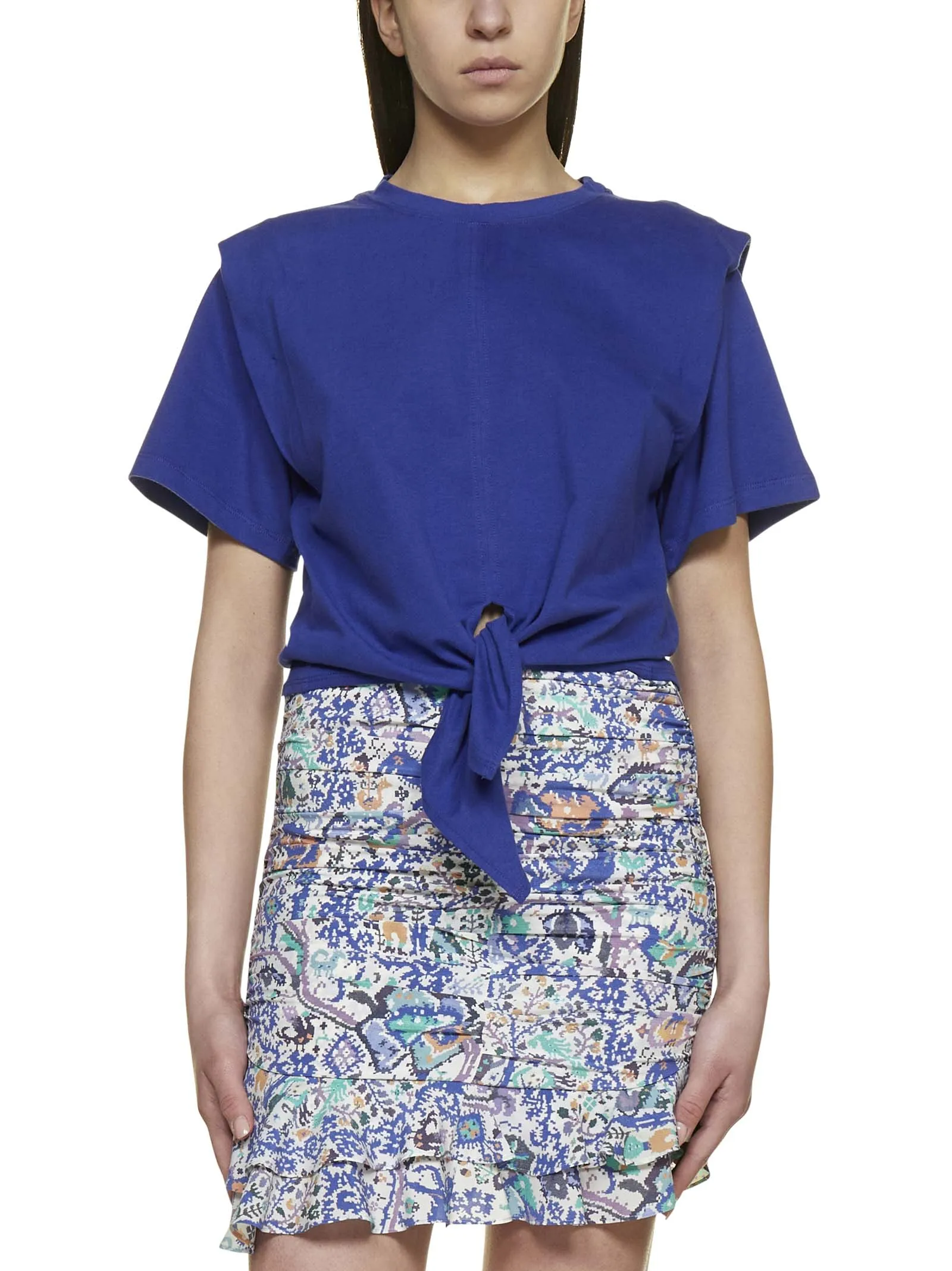 Isabel Marant Waist-Tie Crewneck T-Shirt