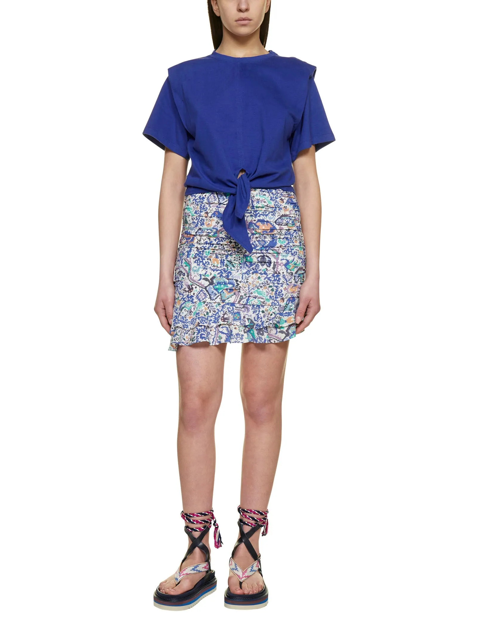 Isabel Marant Waist-Tie Crewneck T-Shirt