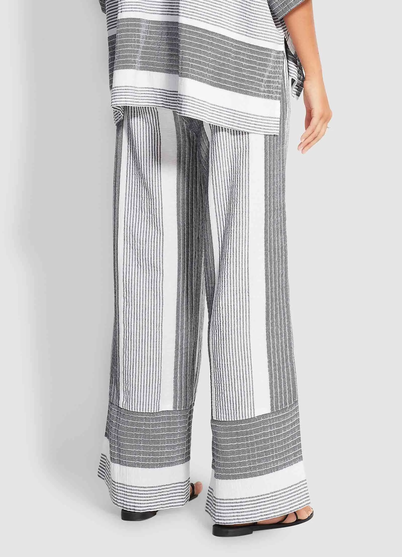 Jacquard Beach Pant  - Black
