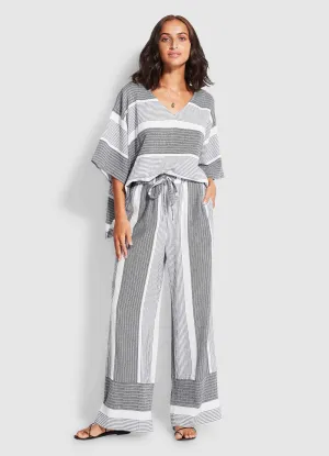 Jacquard Beach Pant  - Black