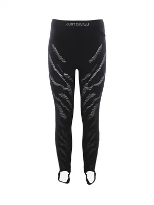 Just Cavalli Logo Waistband High-Waisted Leggings