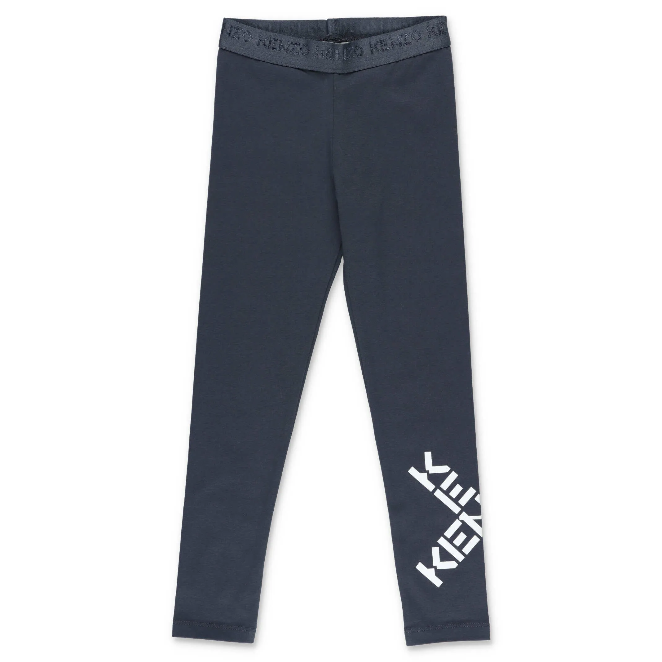 Kenzo Kids Logo Printed Elastic Waist Leggings