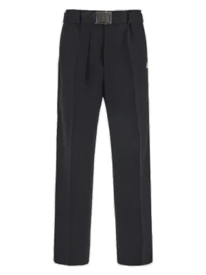 Lanvin Belted Waist Wide-Leg Pants
