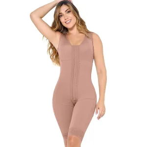 MARIAE FPT6340 Stage 2 Faja Colombiana Postpartum Post Surgery Shapewear Bodysuit Mid Thigh