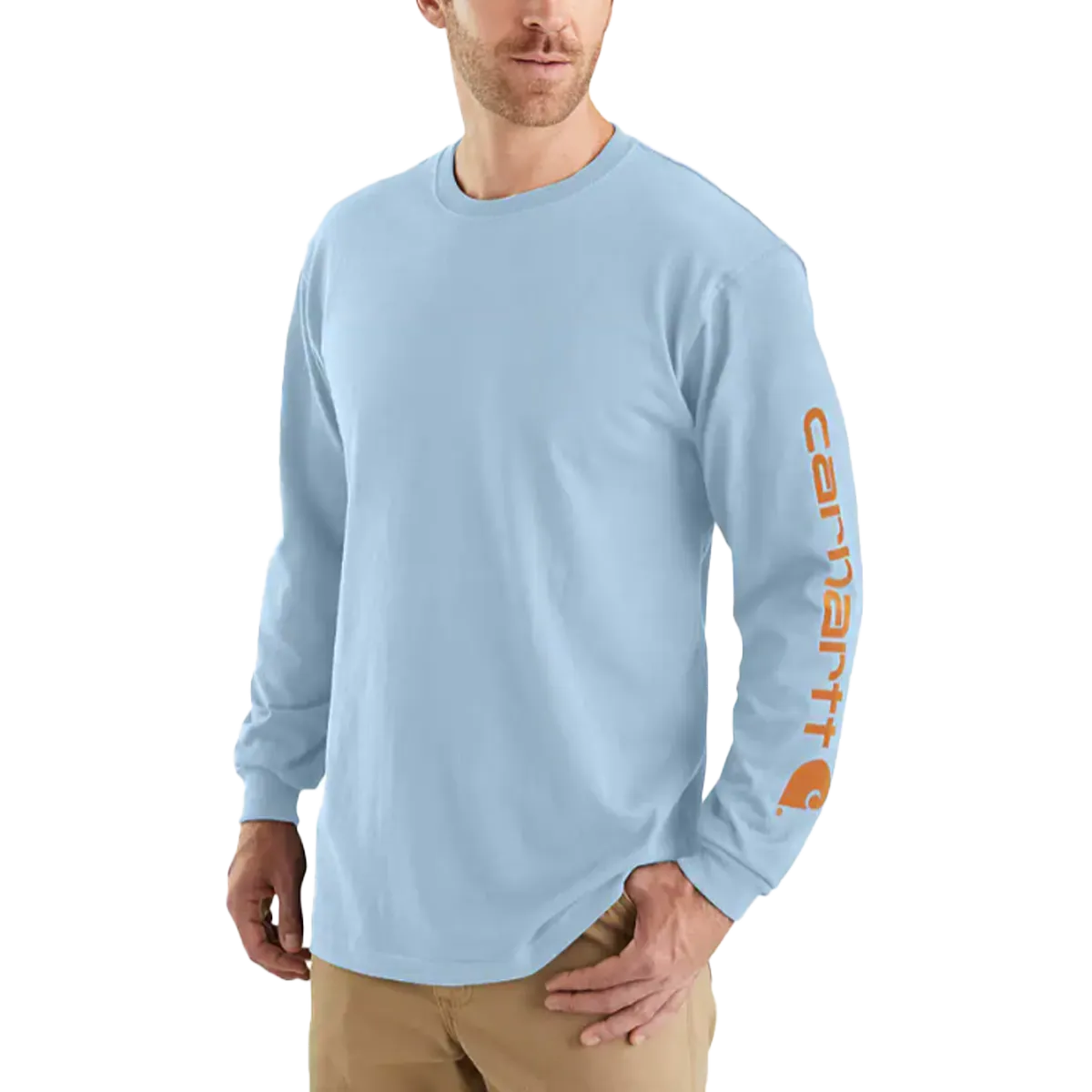 Men's Workwear Long-Sleeve Graphic Logo T-Shirt