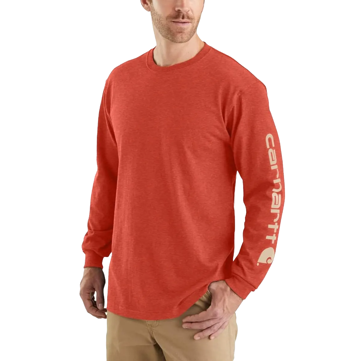 Men's Workwear Long-Sleeve Graphic Logo T-Shirt