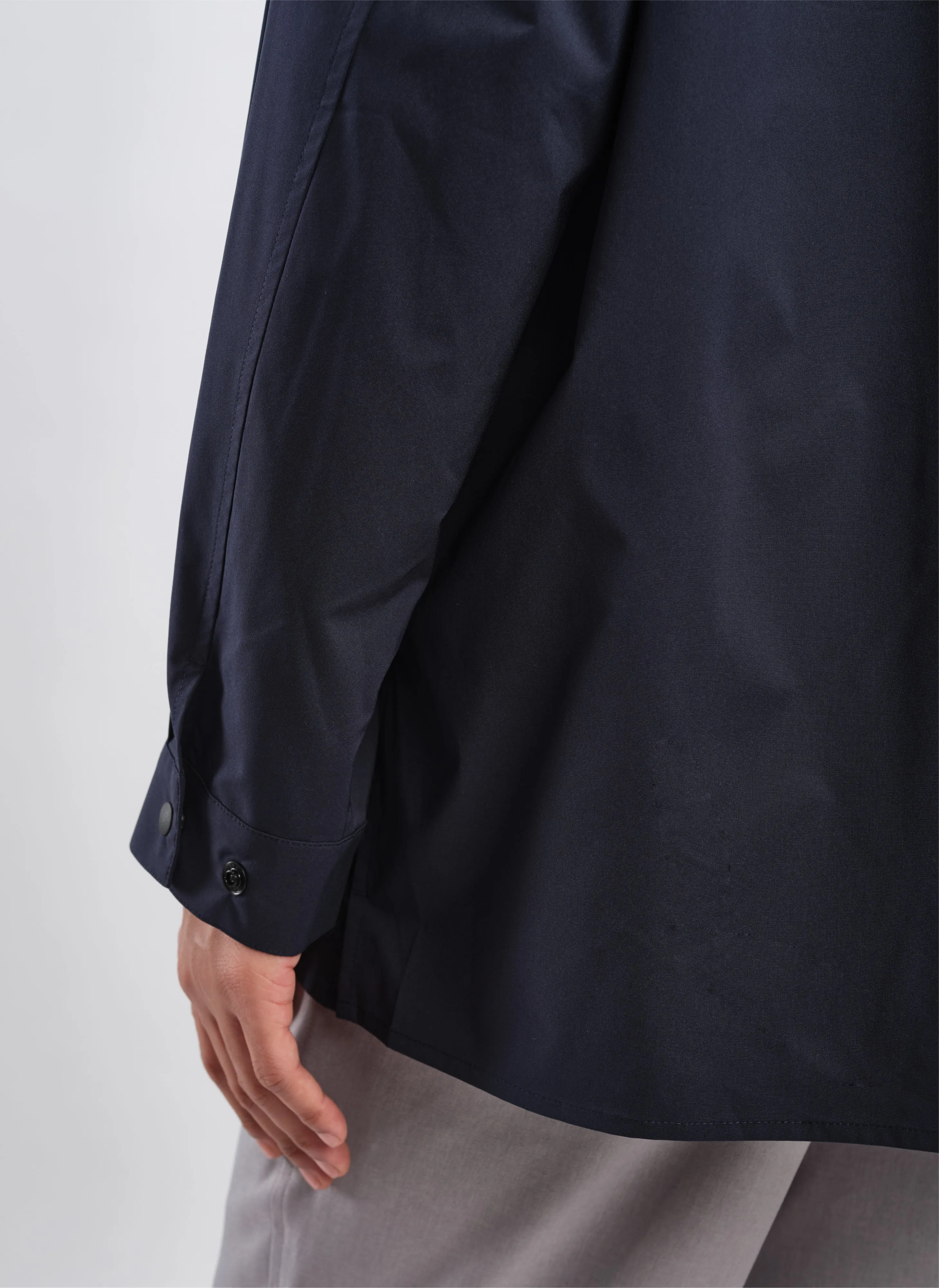 Minotech Snap Button Pocket Open Collar Shirt