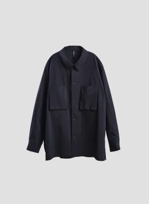 Minotech Snap Button Pocket Open Collar Shirt