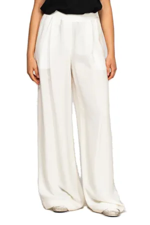 Off-White High-Waisted Wide Leg Pants