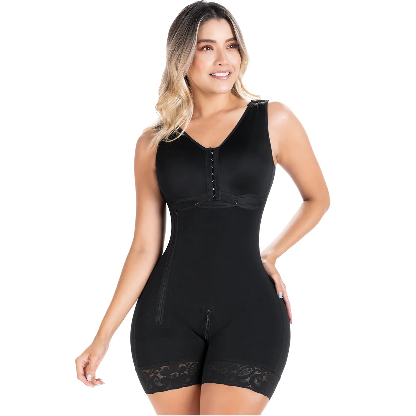 Postpartum C-Section, High-Back, Wide Strap, High Compression Shapewear Fajas Sonryse 058ZL