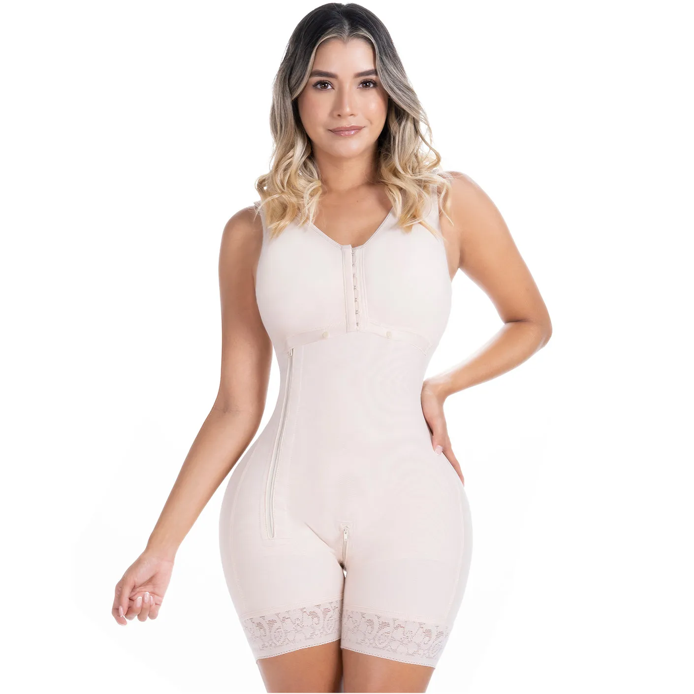 Postpartum C-Section, High-Back, Wide Strap, High Compression Shapewear Fajas Sonryse 058ZL