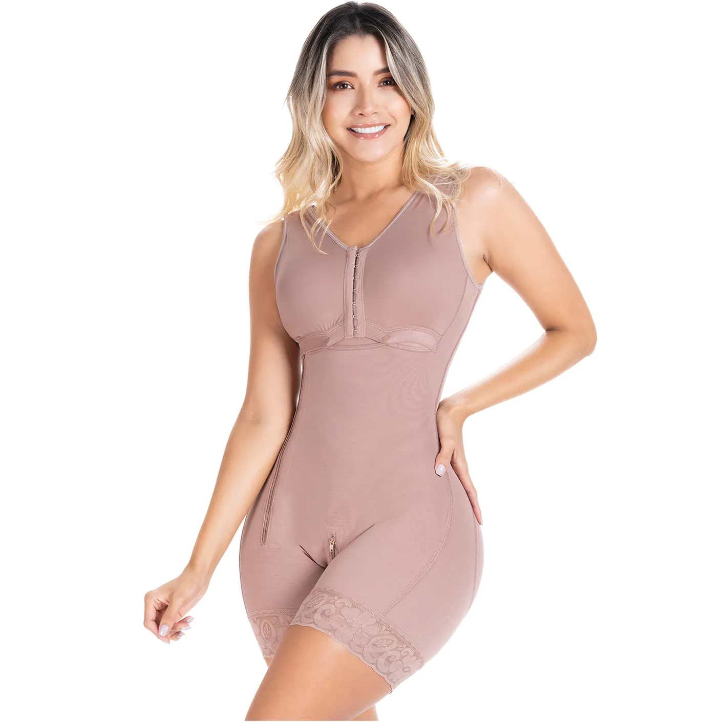 Postpartum C-Section, High-Back, Wide Strap, High Compression Shapewear Fajas Sonryse 058ZL