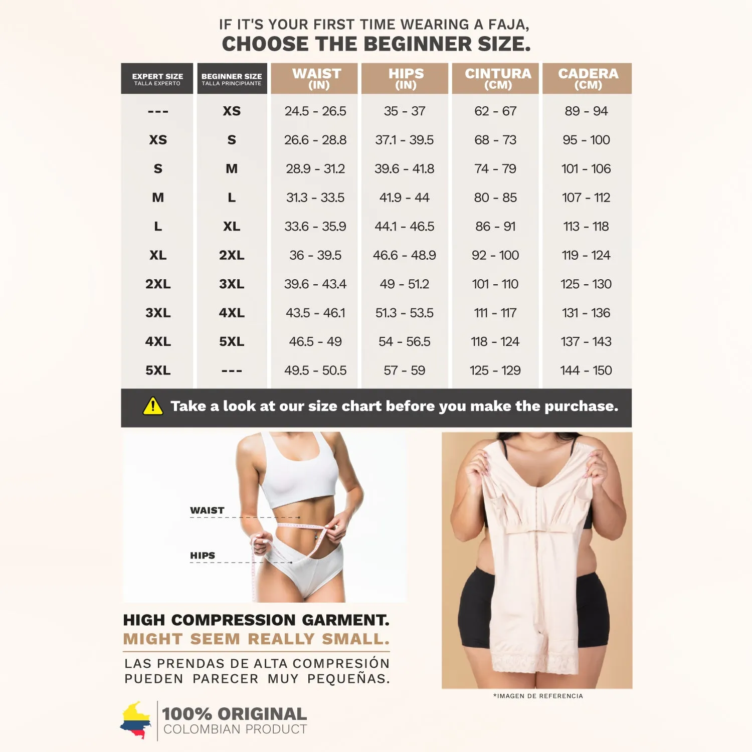 Postpartum C-Section, High-Back, Wide Strap, High Compression Shapewear Fajas Sonryse 058ZL