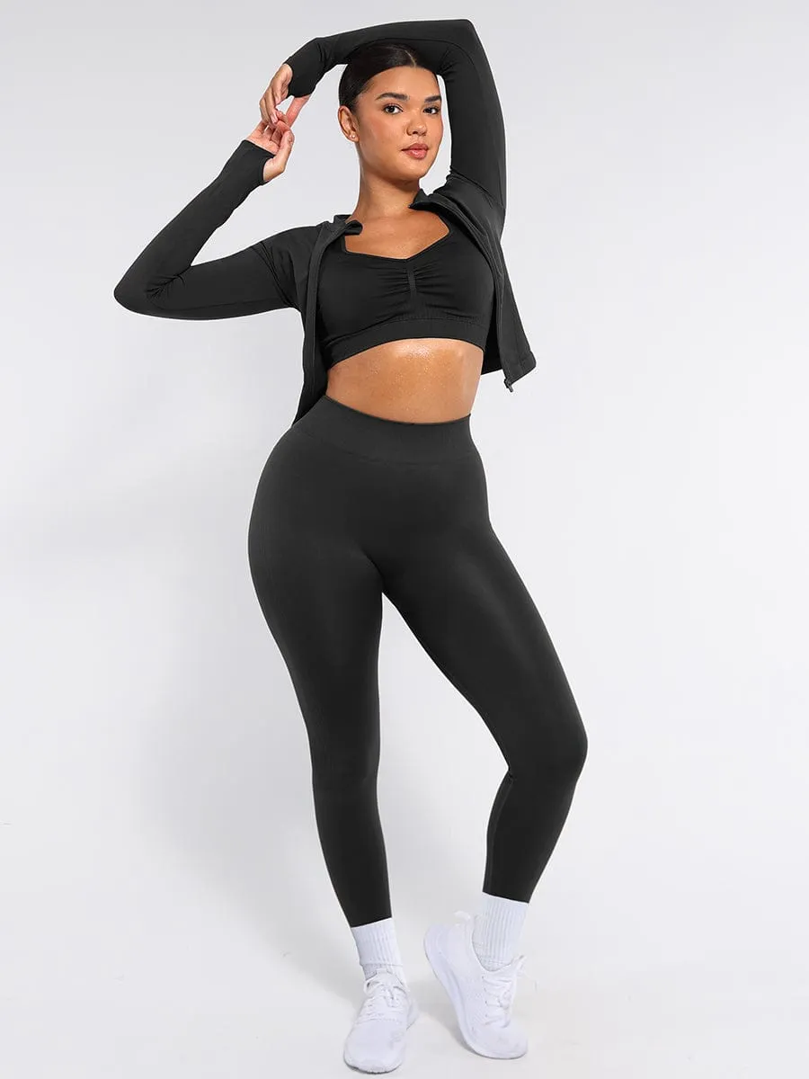 Seamless High Waisted Leg Shaping Slimming Yoga Legging