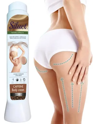 Siluet Caffeine Body Gel with Botanical Extracts – Reduces Stretch Marks & Restores Elasticity (10.6 oz)