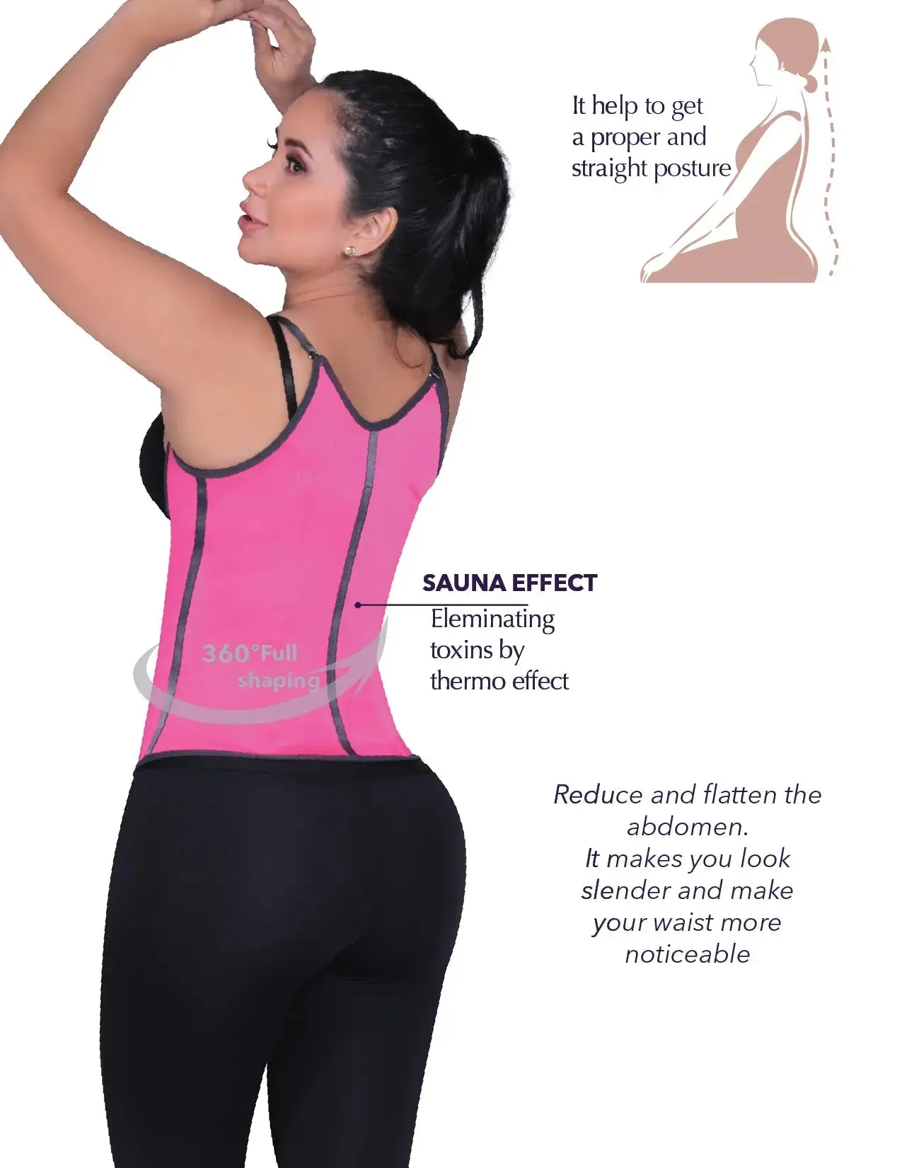 Siluet H30 / H31 / H32 Latex Waist Trainer with Straps