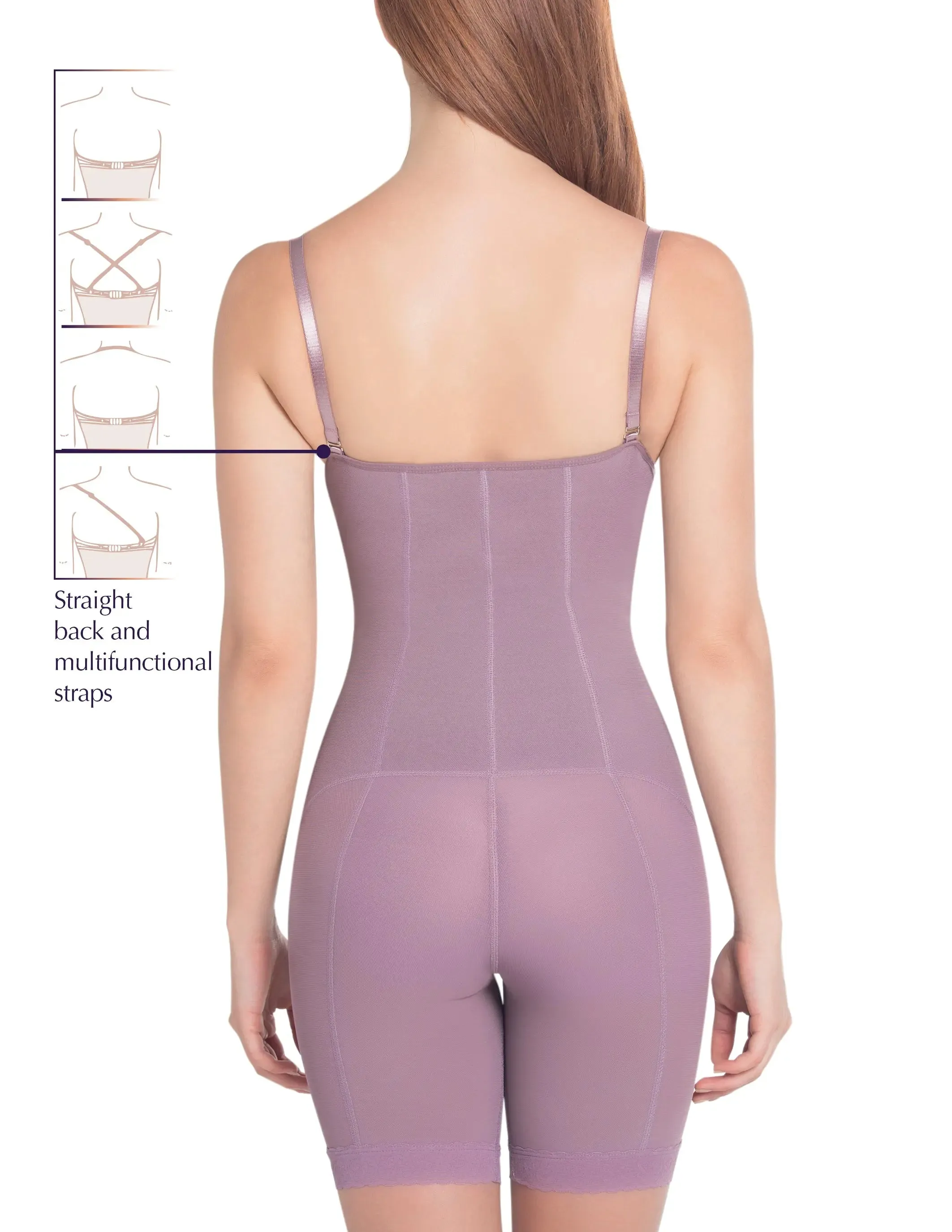 Siluet PS1 Postpartum High Compression Mid-Thigh Full Body Shaper