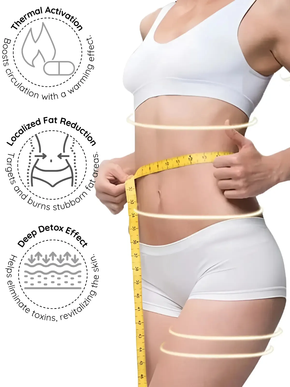 Siluet Thermal Reducer Hot Gel with Seaweed & Botanical Extracts – Targeted Fat Reduction & Body Contouring (10.6 oz)