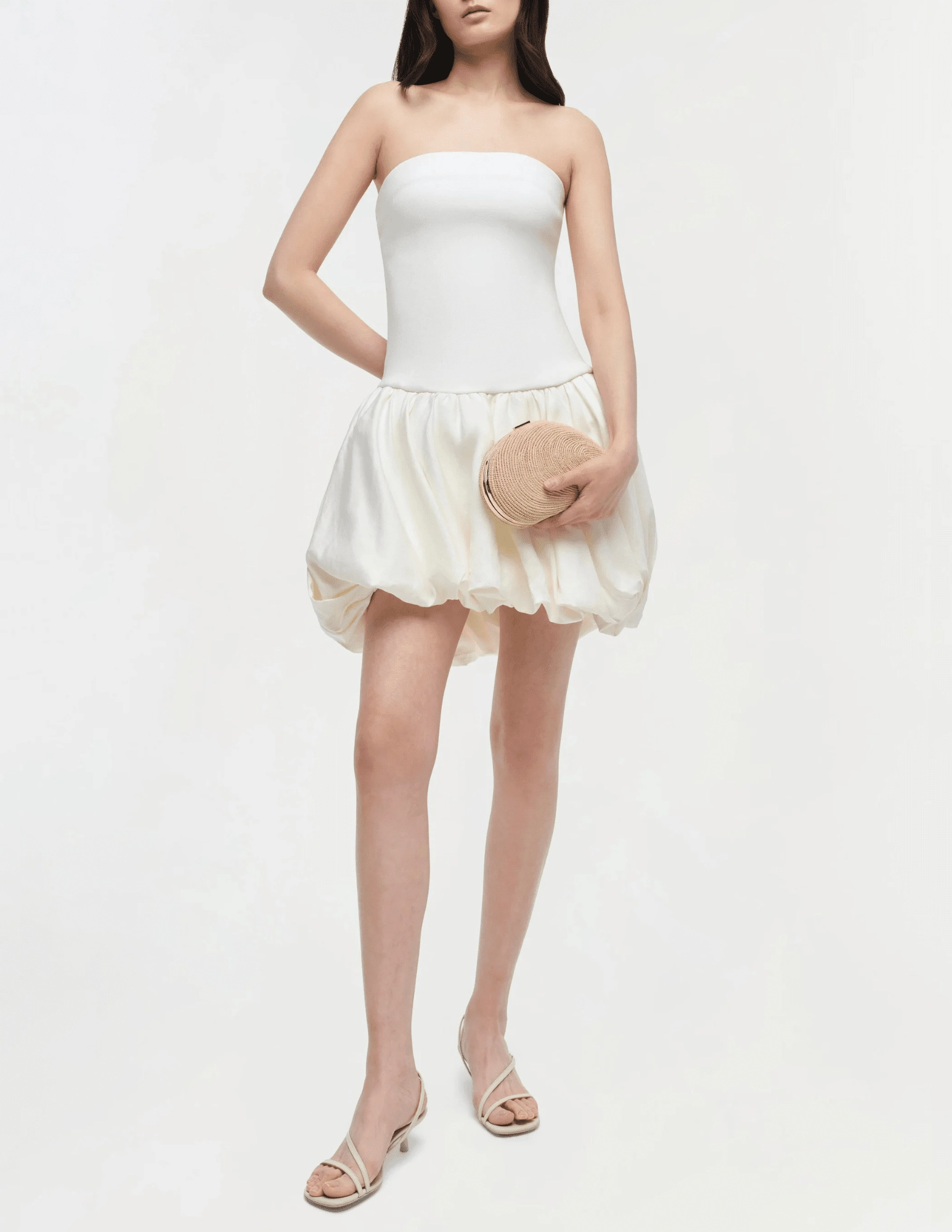 SImkhai Pollie Strapless Bubble Mini Dress