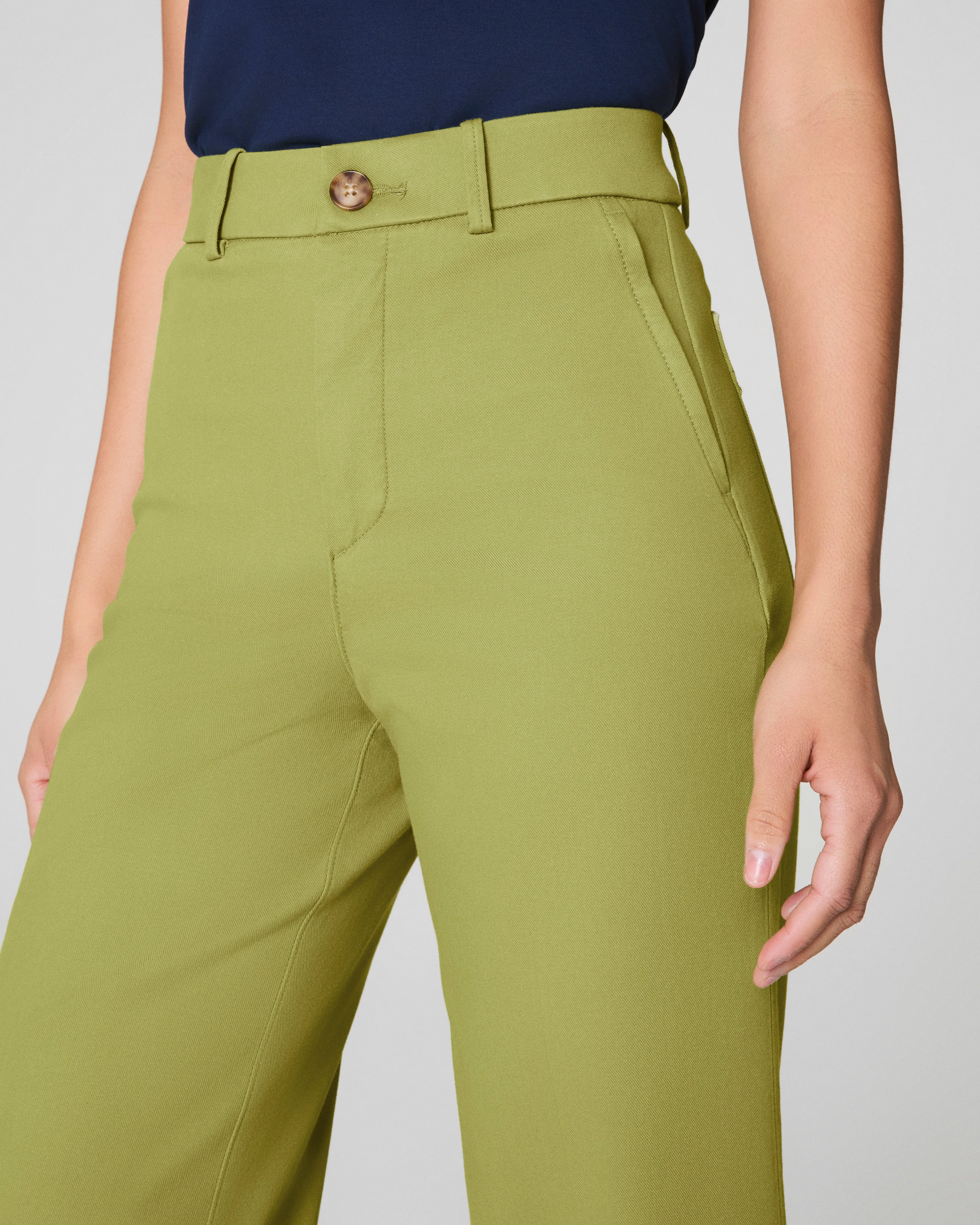 SPANXsupersmooth™ Stretch Twill Cropped Wide Leg Pant