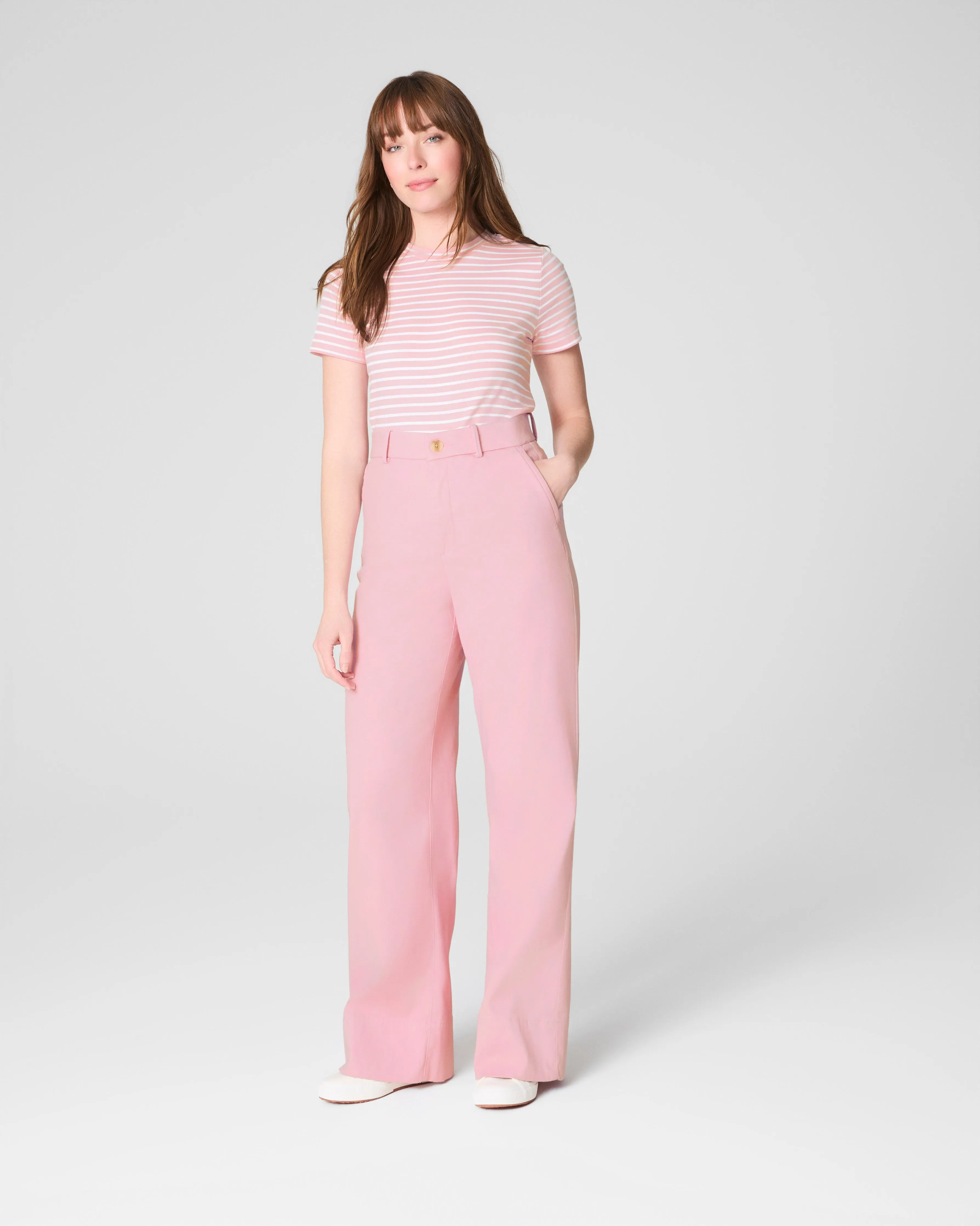 SPANXsupersmooth™ Stretch Twill Wide Leg Pant