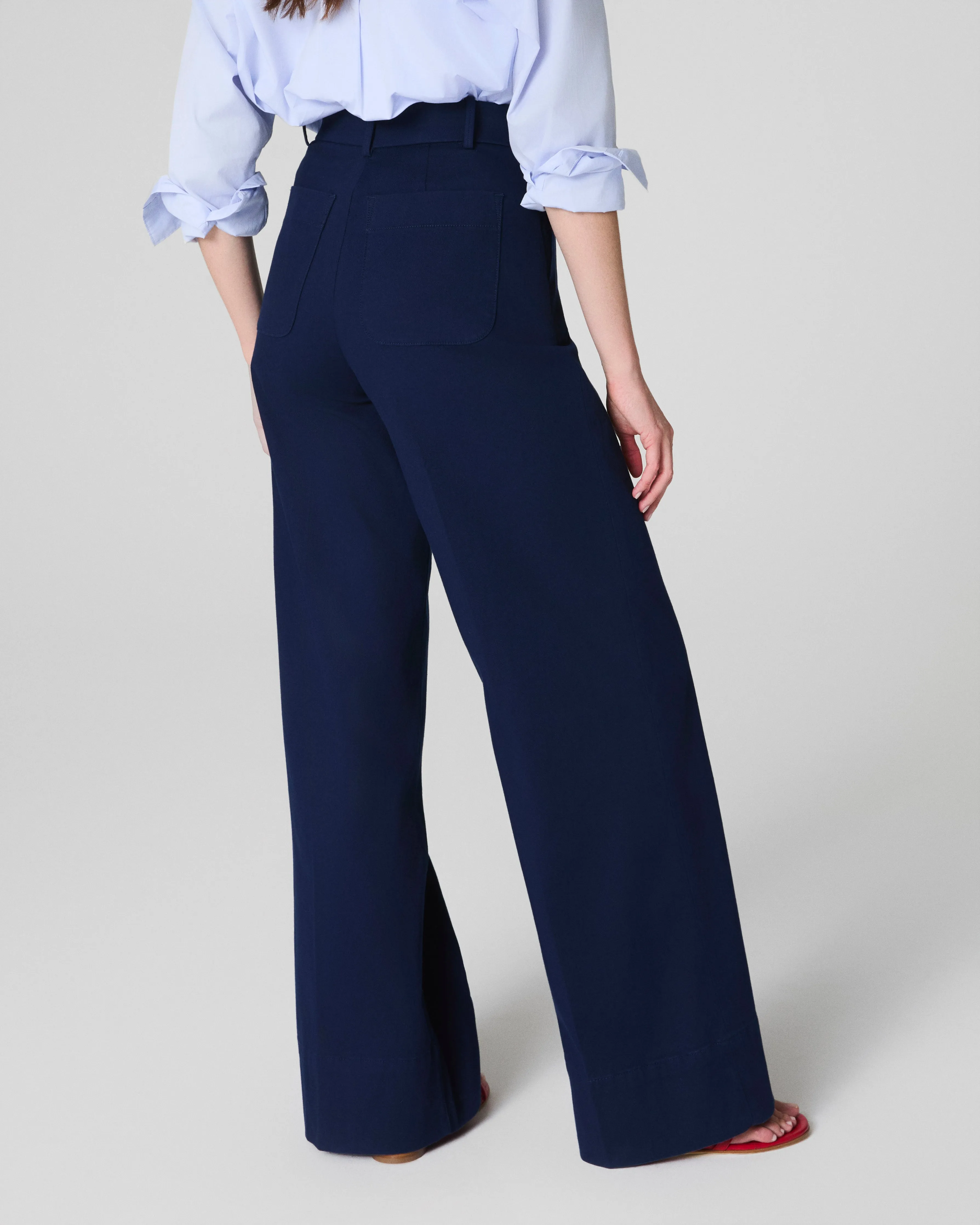 SPANXsupersmooth™ Stretch Twill Wide Leg Pant