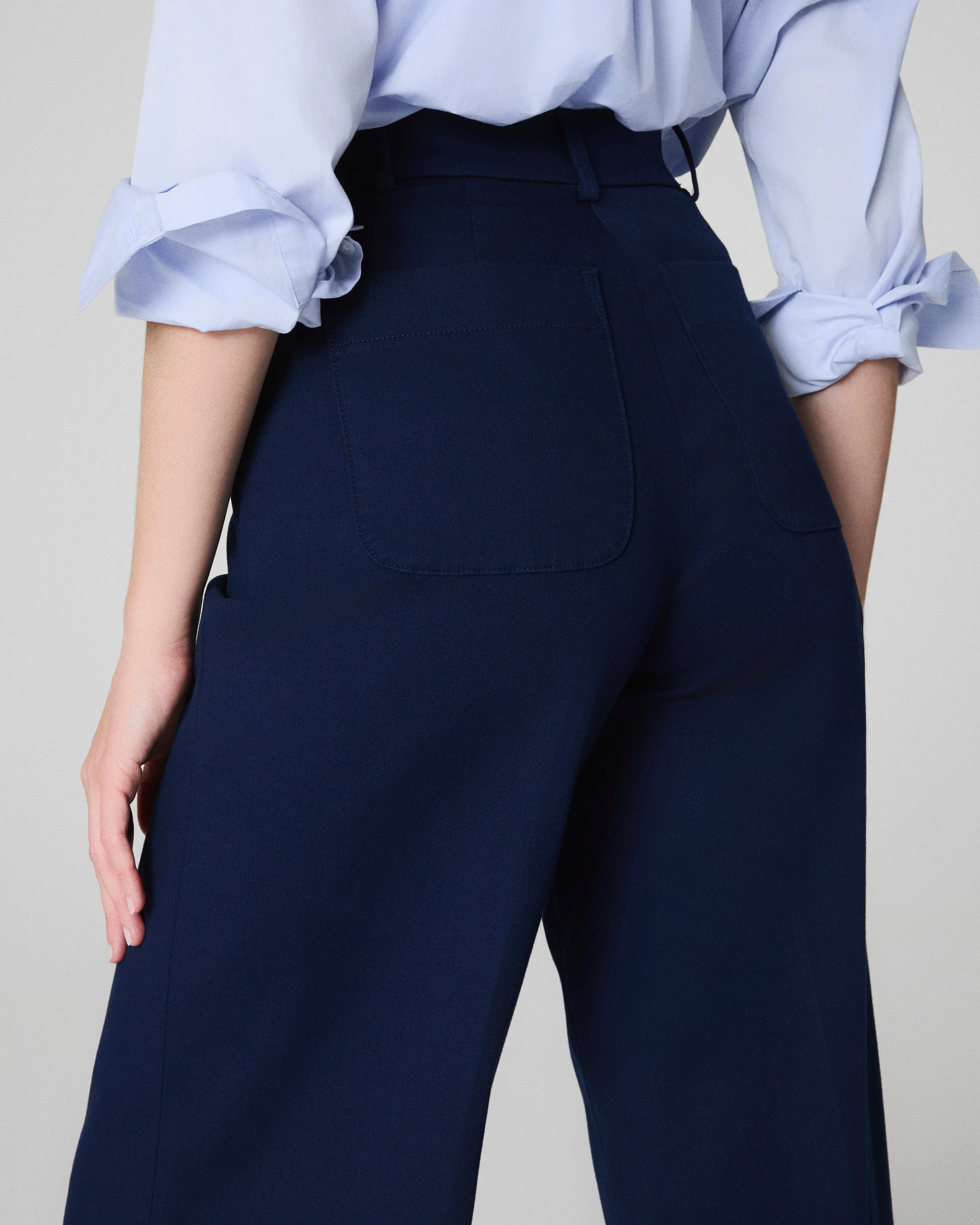 SPANXsupersmooth™ Stretch Twill Wide Leg Pant