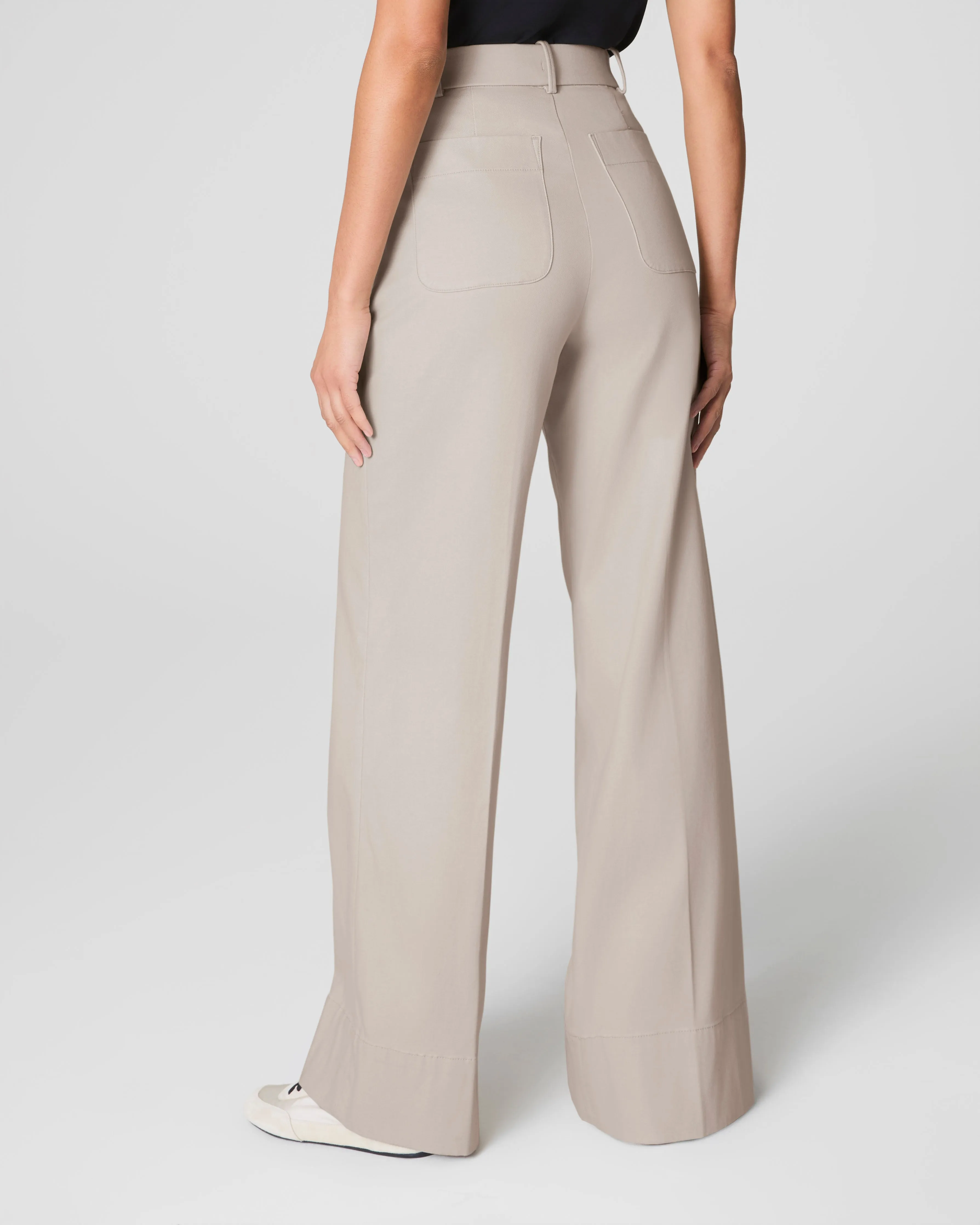 SPANXsupersmooth™ Stretch Twill Wide Leg Pant